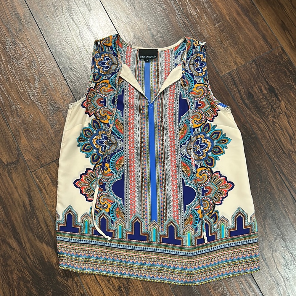 Cynthia Rowley Lightweight sleeveless blouse